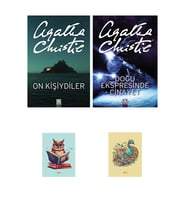 On kişiydiler  - Doğu Ekspresinde Cinayet - Agatha Christie Kitapları (2 NOT DEFTERLİ) (Krem)