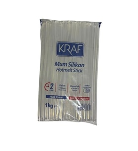 KRAF 4011 MUM SİLİKON ŞEFFAF KALIN 30 CM 1 KG