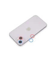 İphone 13 Mini Renkli Kamera Lens Koruma Cam - Pembe-Mavi