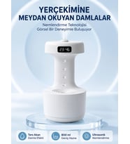 Dekoratif Hava Nemlendirici 800 ml Sessiz Aroma Difüzör Anti Yerçekimi Su Efektli
