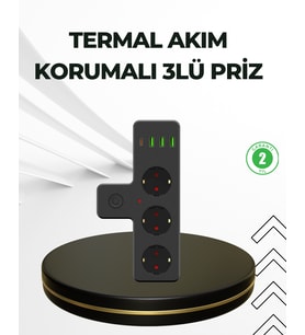 Masa Üstü Çoklu Priz USB ve Type-C Çıkışlı Güç Dağıtıcı