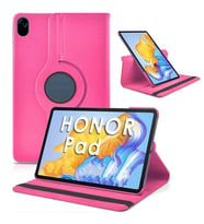 Honor X8 Pro 11.5' Dönebilen Standlı Kılıf (Koyu Pembe)