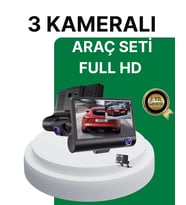 Gece Görüşü Destekli, 1080P Full HD Çözünürlüklü Araç İçi Kamera