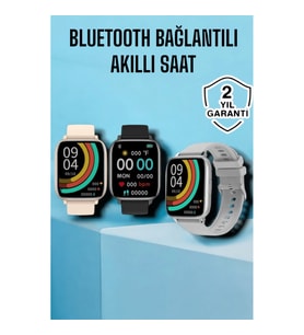 Mey İthalat® Titreşimli, Sağlık Takipli, Yeni Nesil Akıllı Saat 400mAh Batarya Kapasiteli