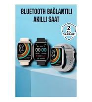 Mey İthalat® Titreşimli, Sağlık Takipli, Yeni Nesil Akıllı Saat 400mAh Batarya Kapasiteli