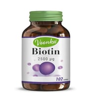 Voonka Biotin İçerikli ( 2500 Mg ) Takviye Edici Gıda 102 Tablet