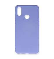 Samsung Galaxy A10s Kılıf Nano İçi Kadife Silikon - Lila