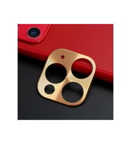 Apple iPhone 11 Pro Max Uyumlu Zore Metal Kamera Koruyucu (Gold)