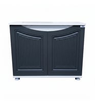 Kanki Pet Western Seri Akvaryum Sehpası 80x45x69 cm - Beyaz/Antrasit - WESTERN8045B-ANT1