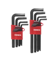 Rodex 9'lu Alyan Seti Hex Tip Kısa AL101T