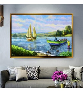 Altın Çerçeveli dekoratif tablo a258 (Gold)