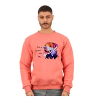 PEMBE RENKLI ERKEKLER IÇIN KÖPEK SWEATSHIRT
