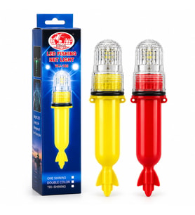 PİLLİ 15LED BALIKÇI - DOMUZ FENERİ SİNYALLİ ROKET MODELİ SU GEÇİRMEZ WLH-188 (5343)