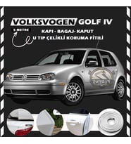 Volksvogen Golf 4 Oto Araç Kapı Koruma Fitili 5metre Parlak Beyaz Renk
