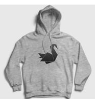 Presmono Unisex Gri Origami Swan Prison Break Kapüşonlu Sweatshirt 276192tt (Gri)