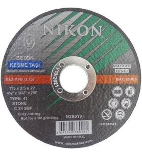Nikon N38018 Kesme Diski 115x2.5mm Beton