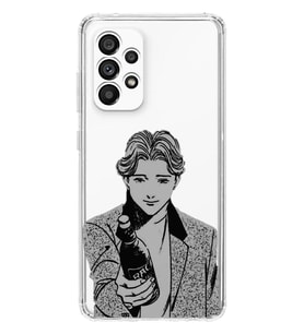 Samsung Galaxy A53 Uyumlu Anime Monster Tasarımlı Şeffaf Telefon Kılıfı