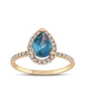1.65 Karat London Blue Pırlanta Yüzük