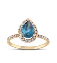 1.65 Karat London Blue Pırlanta Yüzük