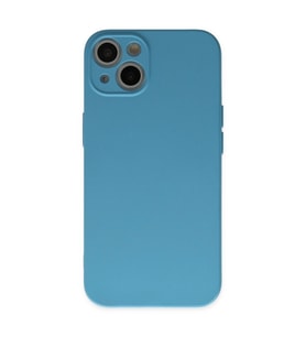 Northcity iPhone 13 Mini ile Uyumlu Nano İçi Kadife Silikon Kılıf - Mavi