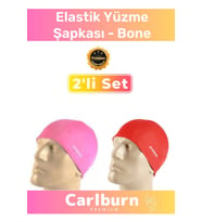 Özel Üretim Su Geçirmez Silikon Yüzücü Havuz Deniz Bonesi Elastik Yüzme Şapkası 2'li Set