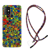 INFINIX Hot 8 9 10 11S Hot 10 Play 10T Kılıf Boyun Asklı Rasta Silikon Nazar Boncukları 1746