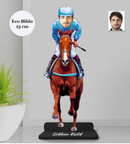 Kişiye Özel Jokey Erkek Ahşap Eco Biblo -1