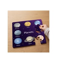 Gezegenler - Güneş Sistemi Tasarımlı 24 Parça Ahşap Çocuk Puzzle MPK1126