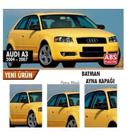 Audi A3 8P Batman Yarasa Ayna Kapağı Piano Black 2003-2007