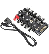 Lexroo 8849 10 Port Fan Power Sata Güç Switch Pwm Çoklayıcı