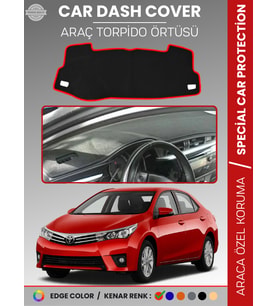 TOYOTA COROLLA E170 (2013-2019) Torpido Örtüsü Ön Göğüs Koruma Araca Özel Çatlamayı Önler Kaymaz