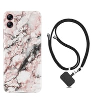 Samsung Galaxy A04E Kılıf Resimli Boyun Askılı İpli Desenli Silikon Colorfull Marble 2 1389