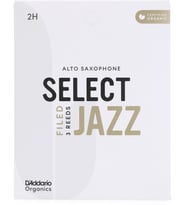 D'Addario ORSF03ASX2H Organic Select Jazz Filed Alto Saksafon Kamışı No: 2 Hard (Profesyonel/Caz) - 3'lü Paket Kimyasalsız Organik Tarım Sertifikalı ve Dosyalı (Filed) Kesim