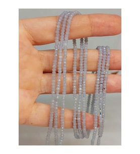 Bileklik Boy Angelit Taşı Rondela Faset Kesim Dizi 1.5*2.5mm Yarım Dizi (17CM UZUNLUĞUNDADIR)