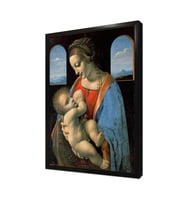 Columbinesdeki Madonna ve Çocuk Çerçeveli Mdf Tablo