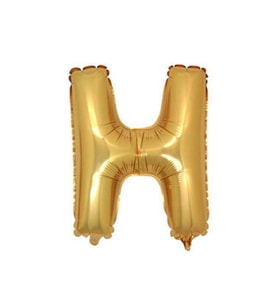 Folyo balon harf h altın 16 ınc(40cm) pk:1-