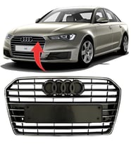 Audi A6 2015-2018 Ön Panjur Kromlu Parlak Siyah 4G0853651AE