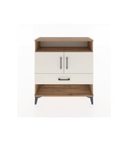 Arges Şifonyer 3 Raflı Tek Çekmeceli 2 Kapaklı 88x30x96 Çam-Aytaşı