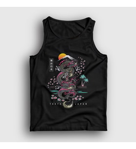 Presmono Unisex Siyah Dragon Tokyo Japan Ejderha Atlet 288071tt