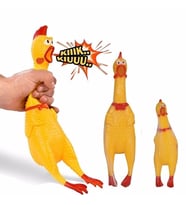 Bağıran Horoz Shrilling Chicken Oyuncak Çocuk ve Evcil Hayvan Oyuncağı 16 cm