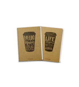 Coffee Düz Defter (2 Defter Takım) - NULL