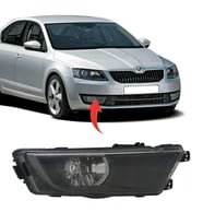 Skoda Octavia Sağ Sis Farı Siyah 2018-2024 5E0941702C