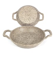 OMS 3729 Döküm Granit 2 Parça Kapaksız Sahan Set 18-20 cm Kumbeji