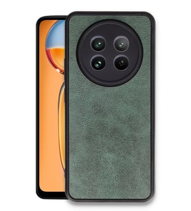 Newface Realme 12 5G Kılıf Aras Deri Kapak - Koyu Yeşil