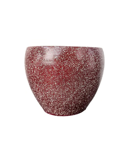 Bitki Tasarımı Bordo Granit Toprak Saksı Saksılık Salon Çiçeklik - 15 CM