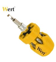 WERT 2202 Bits Uçlu Topaç Tornavida Seti, 1 Adet (Çok Renkli)