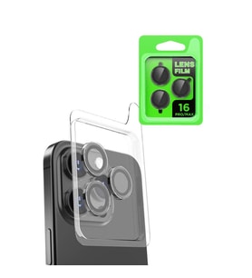 Apple İphone 16 Pro Max Raze Metal Kamera Lens - Siyah