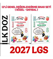 2027 8. Sınıf İlk Doz 12 li Sayısal Sözel Genel Değerlendirme Sınavları Sinan Kuzucu