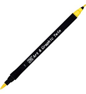 Zig Art & Graphic Twin Marker Çizim Kalemi 110 Bright Yellow 