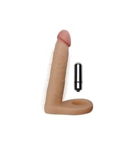 16 cm Realistik Titreşimli anl Dildo & Penis Halkası